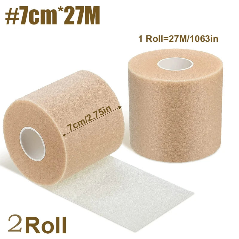 2PCS Foam Prewrap Athletic Tape Sports Wraps Prewrap & Athletic Tape Pre Wrap Tape Breathable Sports Tape Pre Wrap for Running
