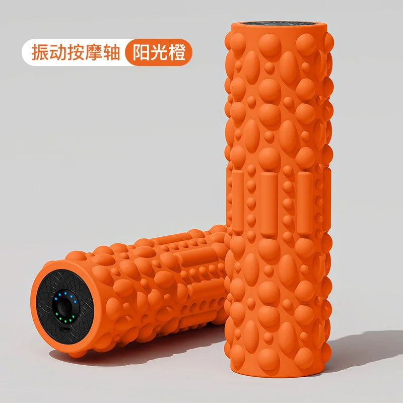 Vibrating Massage Ball Rechargeable 5 Gears  Portable Peanut Massager Vibrating Foam Roller For Fitness Mobility Yoga Relaxation