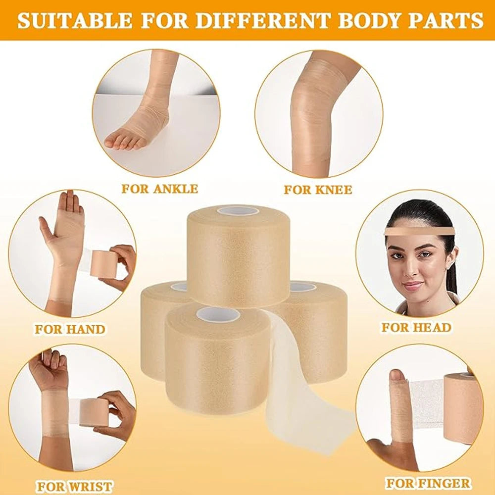 2PCS Foam Prewrap Athletic Tape Sports Wraps Prewrap & Athletic Tape Pre Wrap Tape Breathable Sports Tape Pre Wrap for Running
