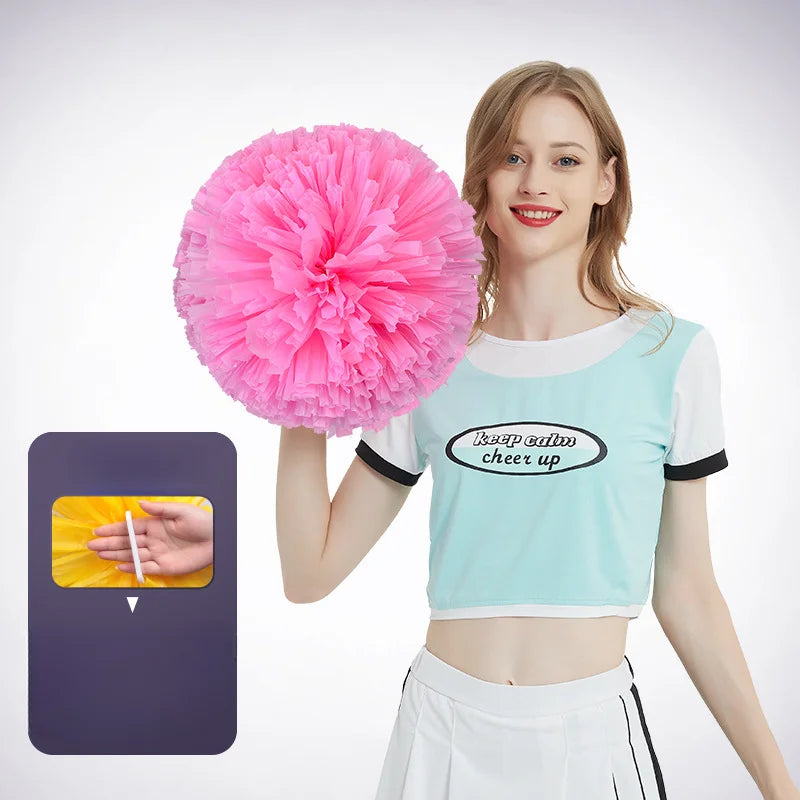 Cheerleading Team Hand Flower Sports Performance Dance Props Cheerleading Dance Flower Ball Cheerleading Team Holding Flowers