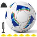 Soccer Balls Standard Size 4 Machine-Stitched Ball PU Sports League Seamless Wearproof Anti-slip Outdoor Match Game Football
