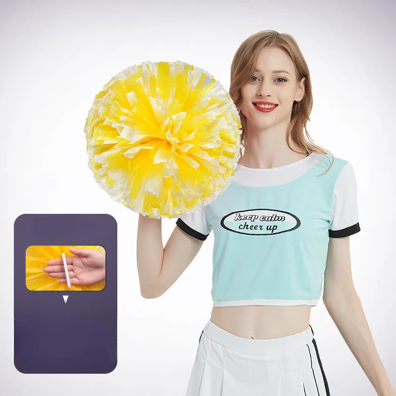 Cheerleading Team Hand Flower Sports Performance Dance Props Cheerleading Dance Flower Ball Cheerleading Team Holding Flowers