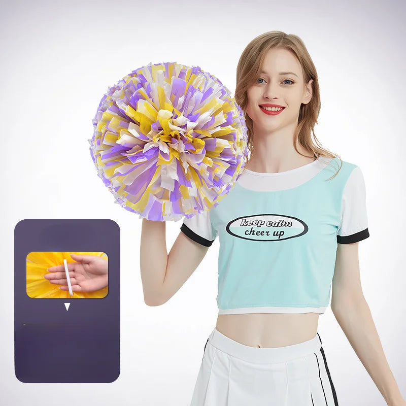 Cheerleading Team Hand Flower Sports Performance Dance Props Cheerleading Dance Flower Ball Cheerleading Team Holding Flowers