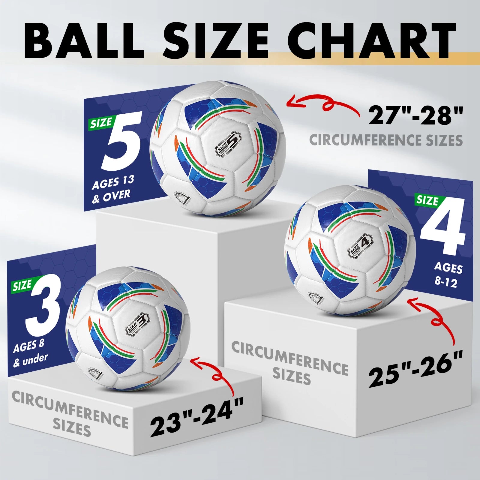 Soccer Balls Standard Size 4 Machine-Stitched Ball PU Sports League Seamless Wearproof Anti-slip Outdoor Match Game Football