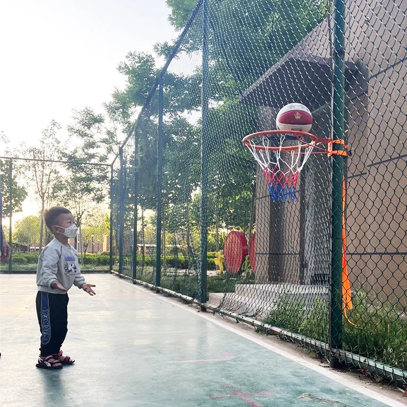 Punch-free Basketball Hoop Standard Steel Rim Frame Portable Outdoor Games Adjustable Height Adults Kids Basket Ring No Ball 2Kg