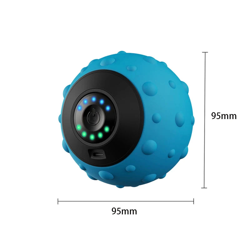 Vibrating Massage Ball Rechargeable 5 Gears  Portable Peanut Massager Vibrating Foam Roller For Fitness Mobility Yoga Relaxation