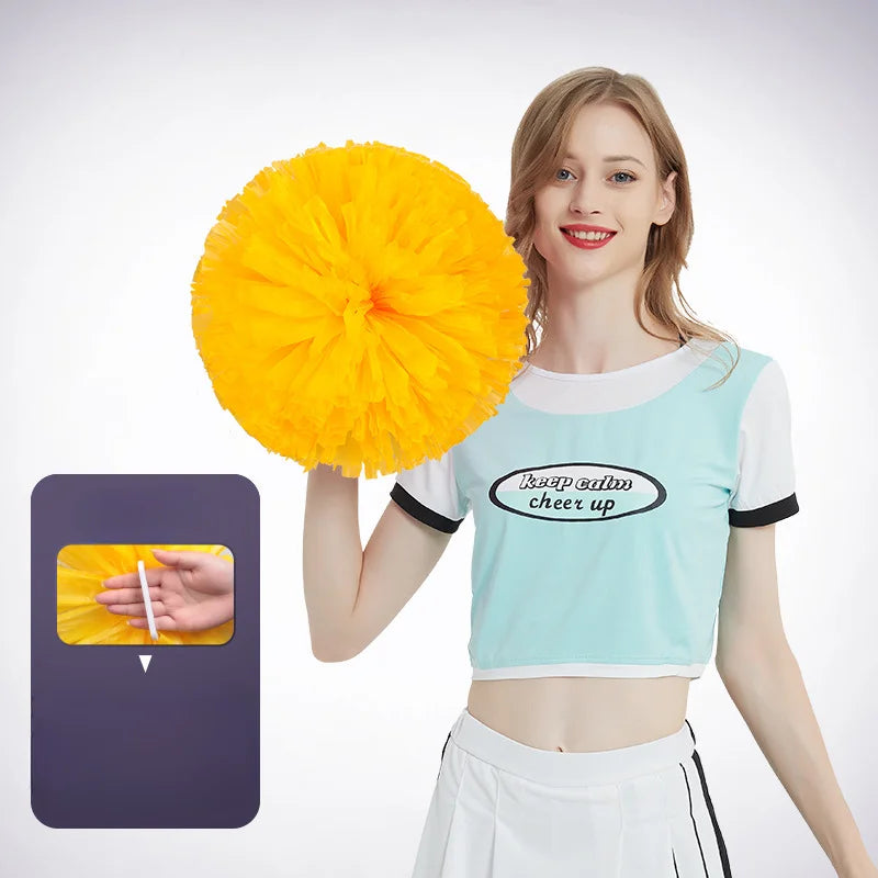 Cheerleading Team Hand Flower Sports Performance Dance Props Cheerleading Dance Flower Ball Cheerleading Team Holding Flowers