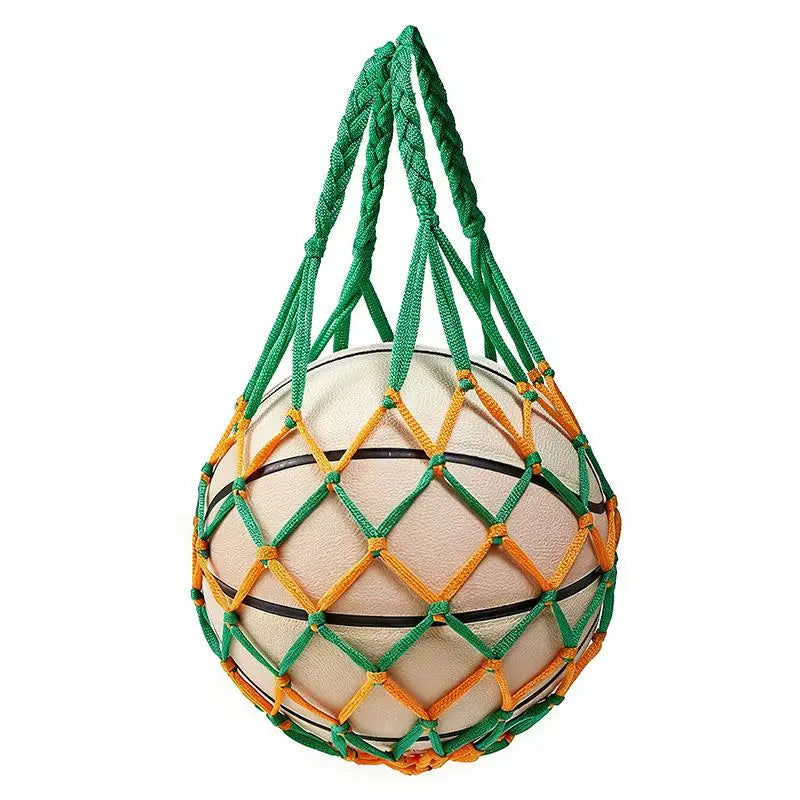 Football Net Bag Nylon Bold Storage Single Ball Carry Portable Equipment Outdoor Sports Soccer Basketball Volleyball