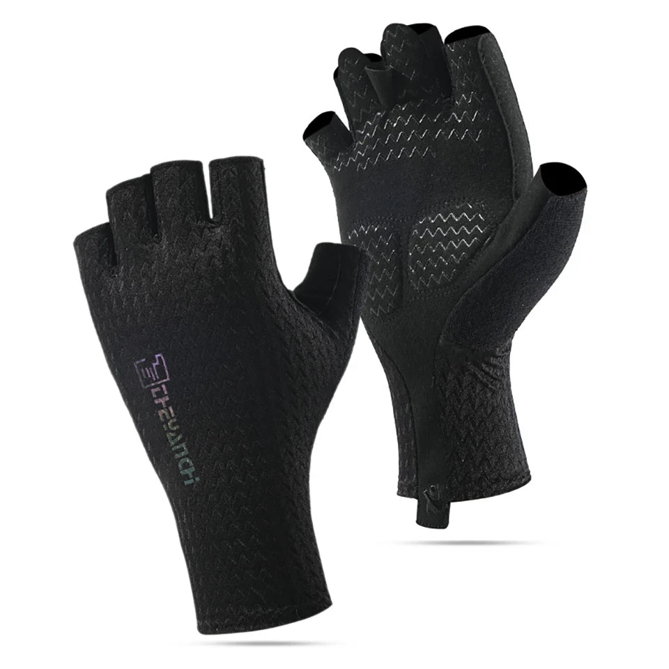 KoKossi Summer Breathable Anti-Slip Bicycle Gloves Half Finger Fitness Shock Absorbing Sports Gear Road MTB Bike For Men Women