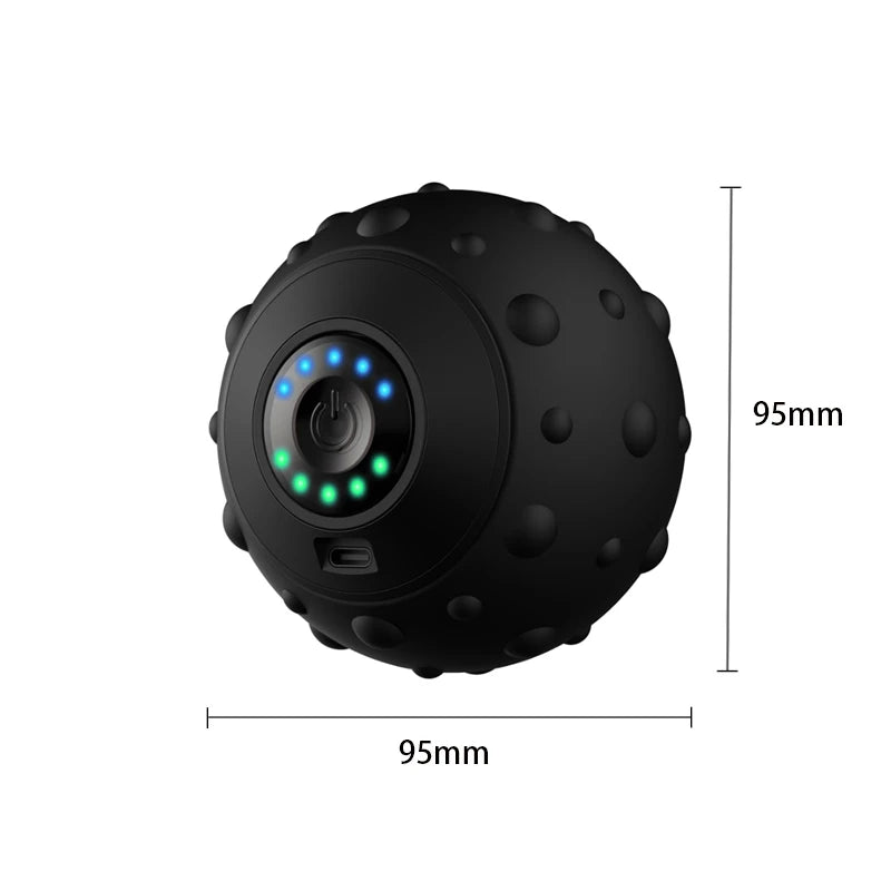 Vibrating Massage Ball Rechargeable 5 Gears  Portable Peanut Massager Vibrating Foam Roller For Fitness Mobility Yoga Relaxation