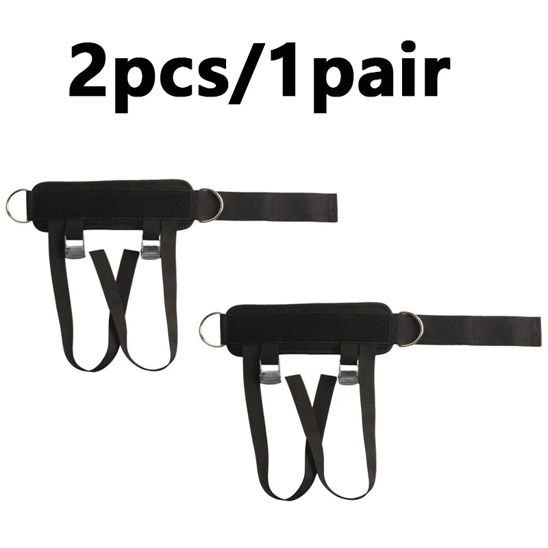 Adjustable D-Ring Ankle Straps for Gym, Home Foot Support Protector,Upgrade Fitness,Dumbbell,Glute,Leg,Workout, Weightlifting